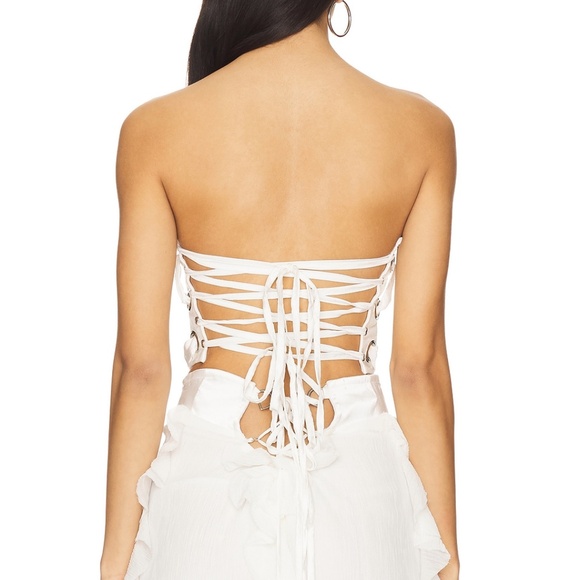 AMOR MIA Prey Corset in White - Picture 2 of 12